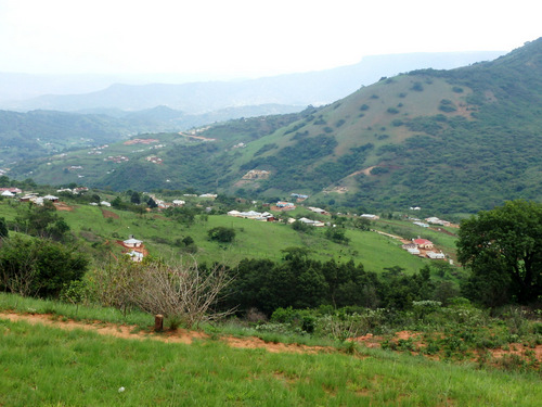 Panoramic view of our latest hill crossing.